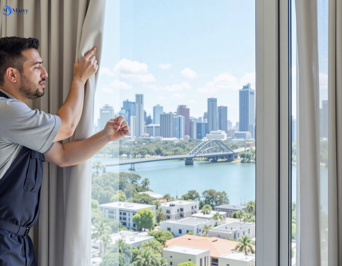 Professional curtain steam cleaning service bungaree-vic QLD by Matty Curtain Cleaning
