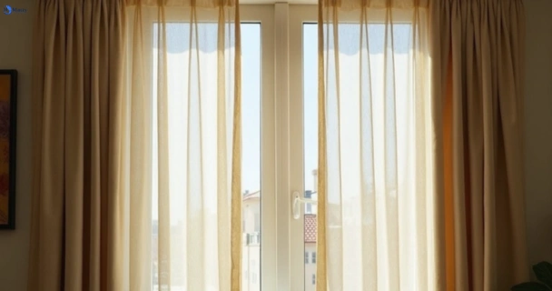 Dusty and dull curtains in bungaree-vic before steam cleaning